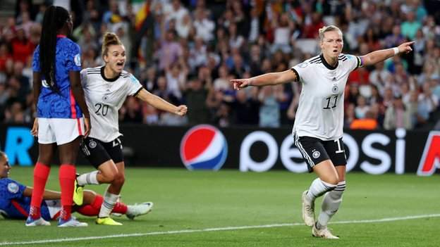 Germany beat France and will play England in the final.