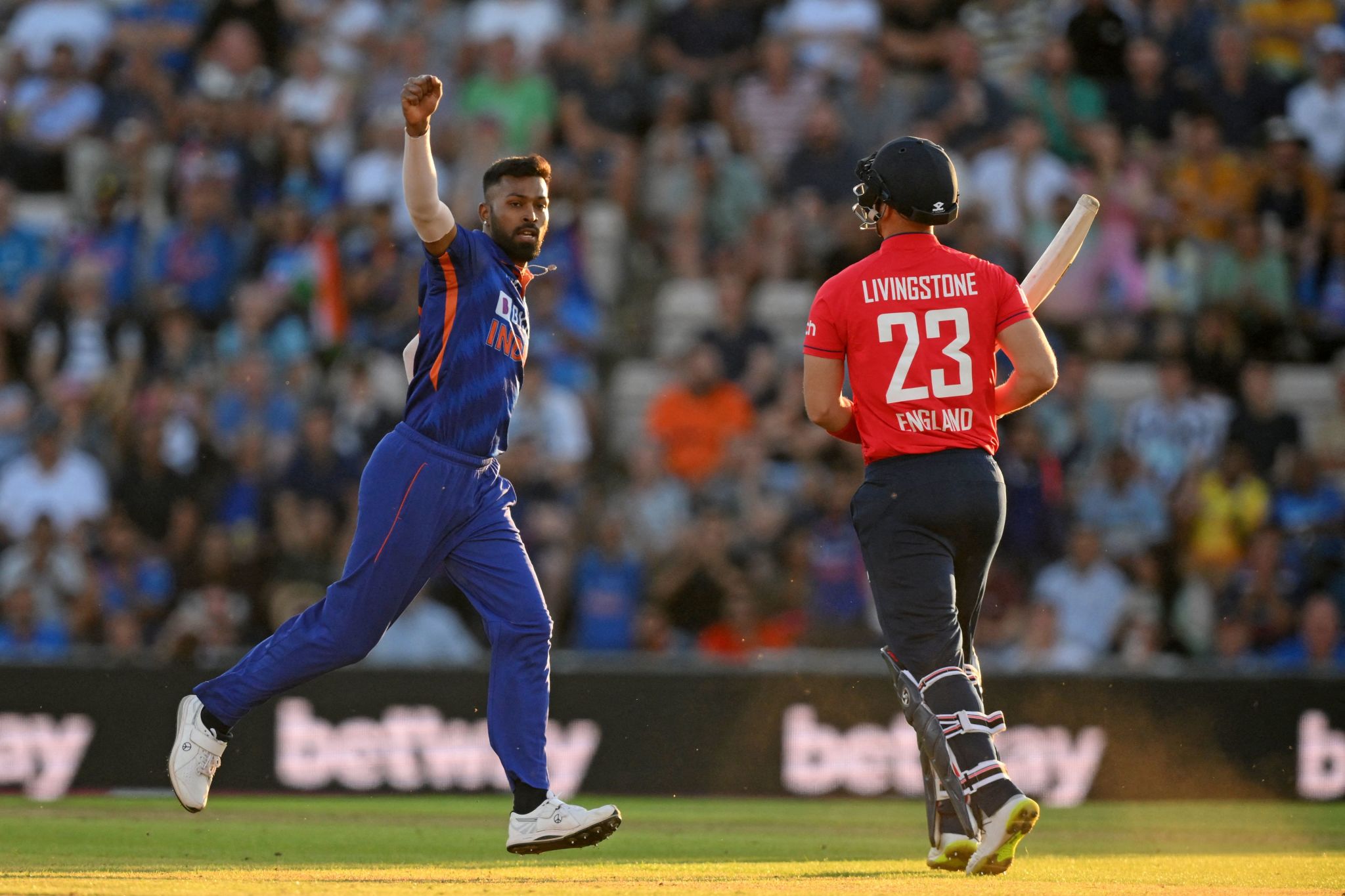 Hardik Pandya’s all-round performance leads India to a T20 victory over England.
