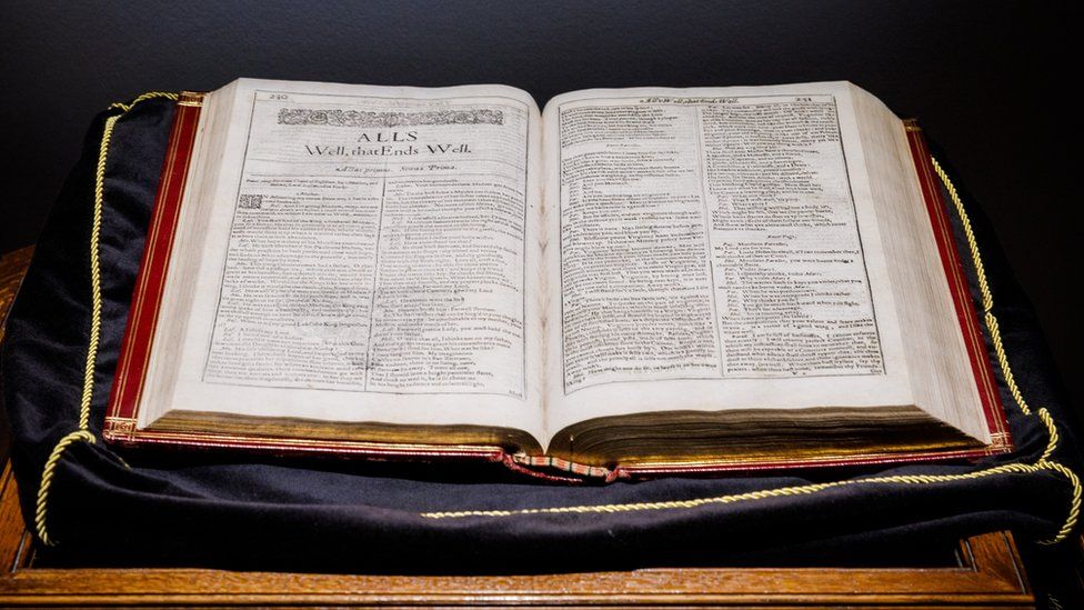 The first folio of Shakespeare’s works sold in New York for $2.4 million.