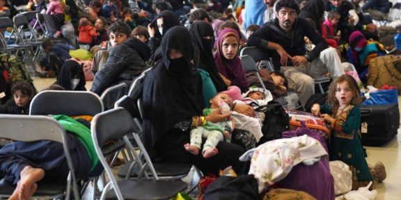 Afghan refugees.