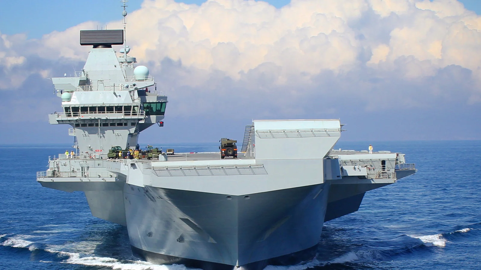 The UK's biggest warship has to stop on its way to the US because of a "mechanical issue"