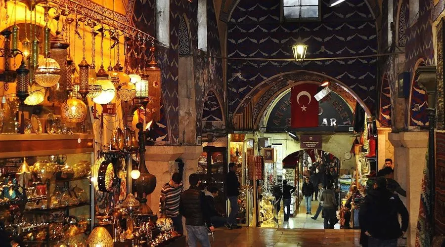 The Grand Bazaar, which is where all the action is, is also close to the market. The Grand Bazaar has more than 4,000 shops, so it has a little bit of everything.