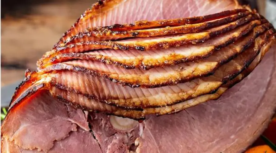 This ham is perfectly double-glazed