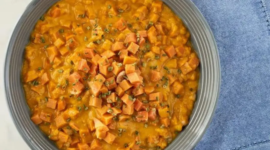  This delicious dessert side dish is made with roasted sweet potatoes