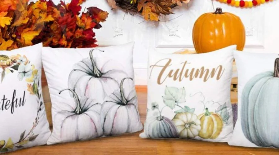 BLEUM CADE Fall Pumpkin Throw Pillow Covers