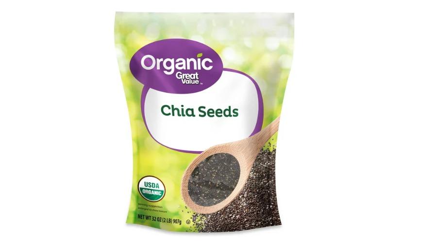 Great Value Organic Chia Seeds, 32 Oz