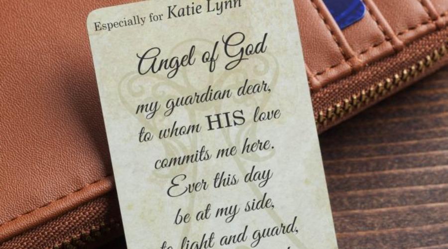 Personalized Wallet Prayer Card for Her