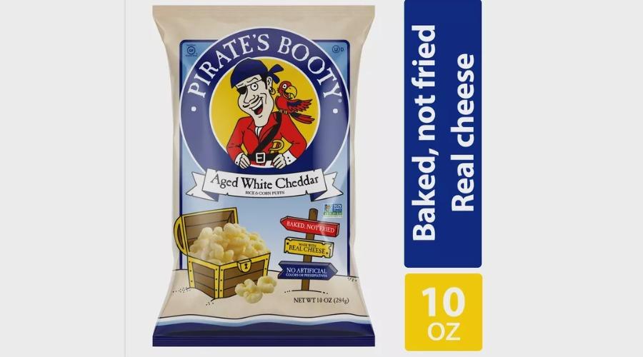 Pirate's Booty Gluten-Free Aged White Cheddar Puffs, 10 Oz. Bag