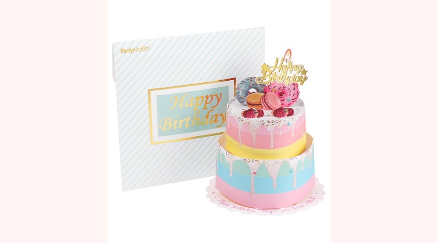 NUOLUX Partykindom 3D Birthday 2 Layers Cake