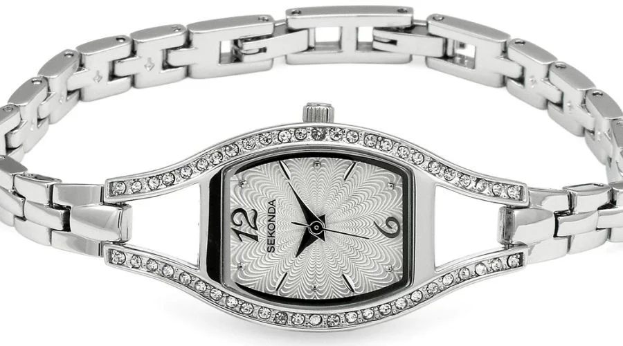 Sekonda Dress Tonneau Silver Watch