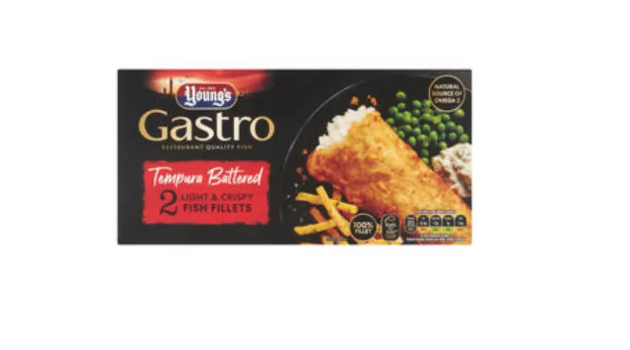 Young's Gastro Tempura Battered 2 Light & Crispy Fish Fillets