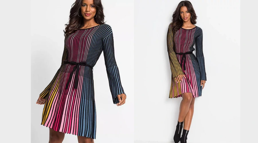 Pleated Party Dress