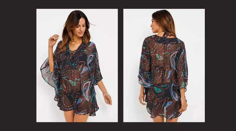 Printed Beach Cover-Up