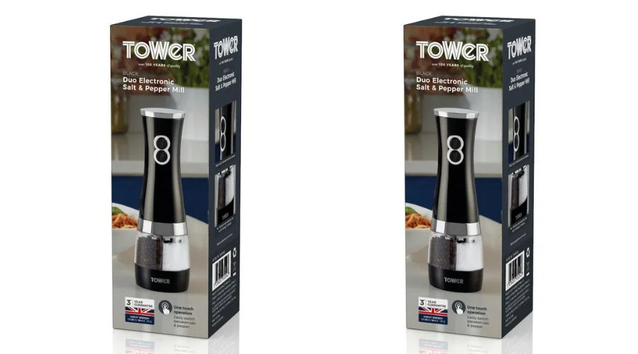 Tower Duo Electric SaltPepper Mill