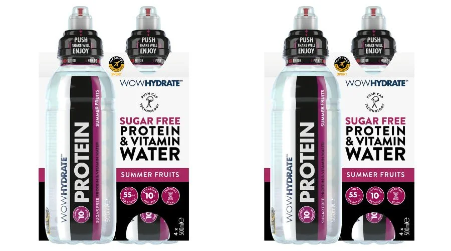 Wow Hydrate Sugar-Free Protein & Vitamin Water Summer Fruits