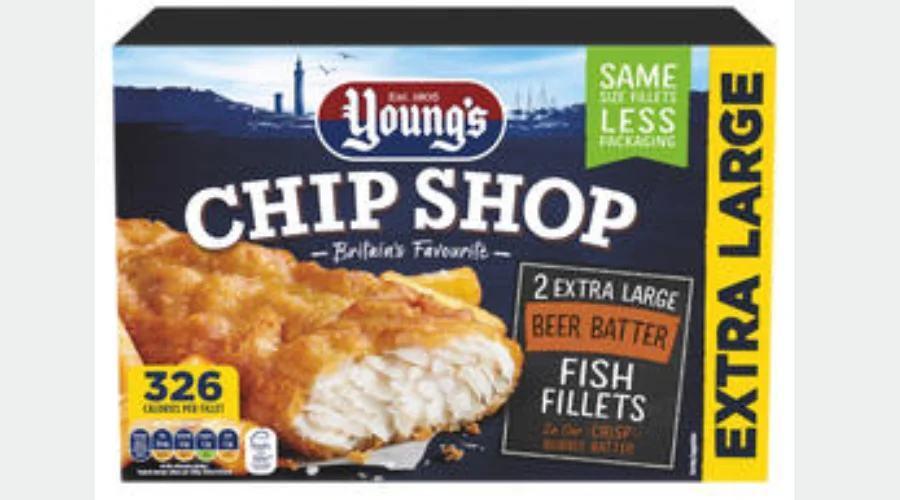 Young's Chip Shop 2 Extra Large Beer Batter Fish Fillet 300g