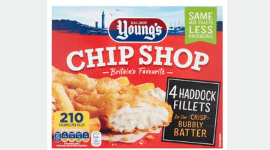 Young's Chip Shop 4 Haddock Fillets 400g