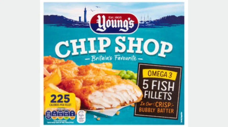 Young's Chip Shop 5 Omega 3 Fish Fillets 500g