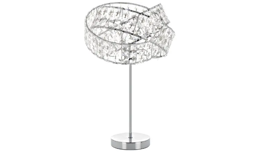 Jewelled Twisted Table Lamp