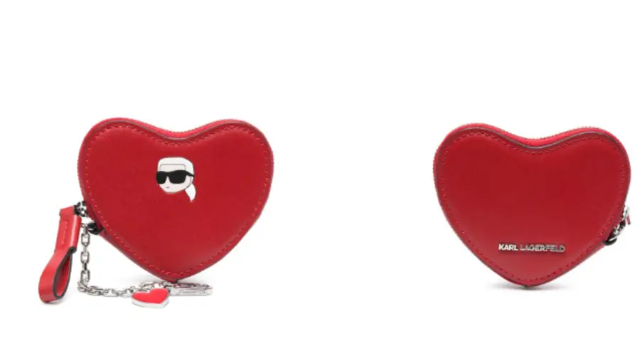 Karl Lagerfeld Heart-shaped Coin Purse
