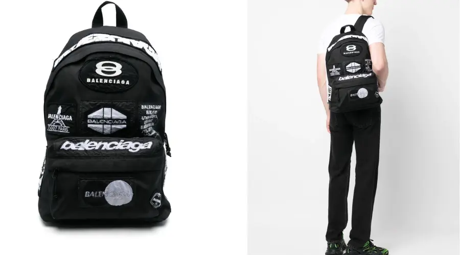 Balenciaga Explorer logo-patch backpack
