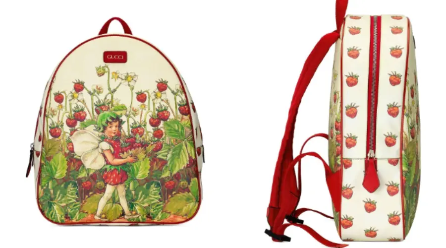 Gucci Kids strawberry-print backpack