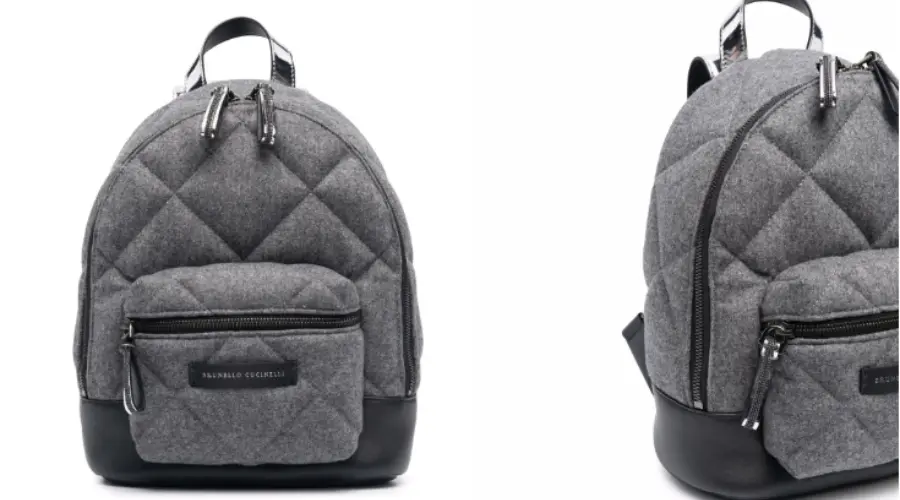 Brunello Cucinelli Kids quilted backpack