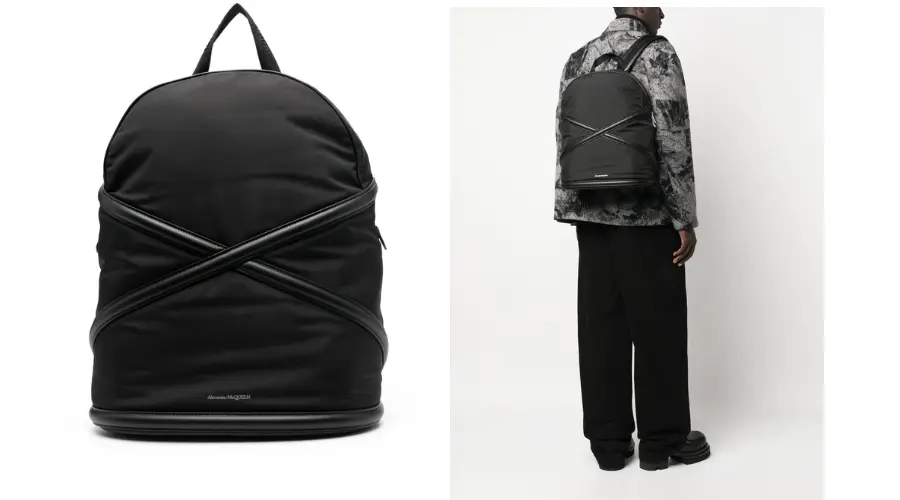 Alexander McQueen The Harness logo backpack