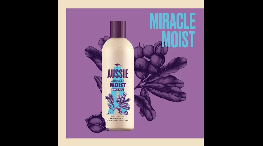 Aussie Miracle Moist Shampoo 700ml, Moisturising Shampoo