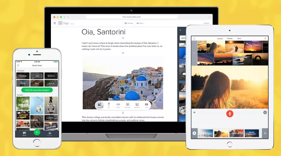 Adobe Spark Page