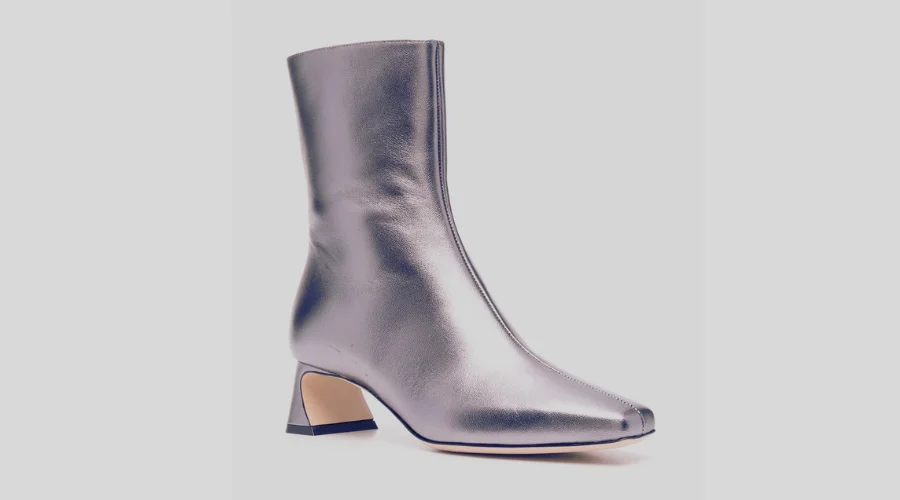 Alberta Ferretti metallic-leather boots