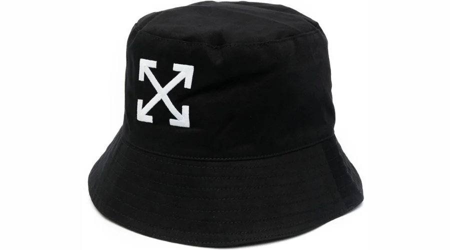 Arrows-motif embroidered bucket hat by Off-White