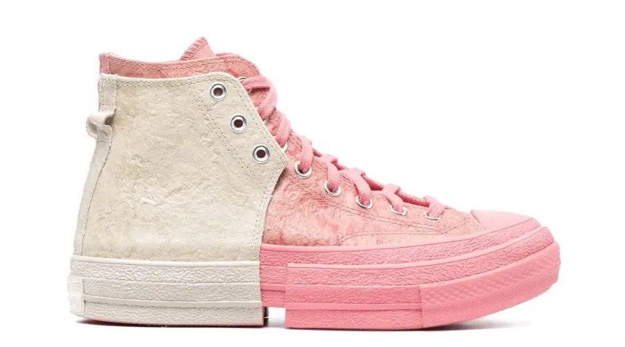 Converse patchwork high-top sneakers