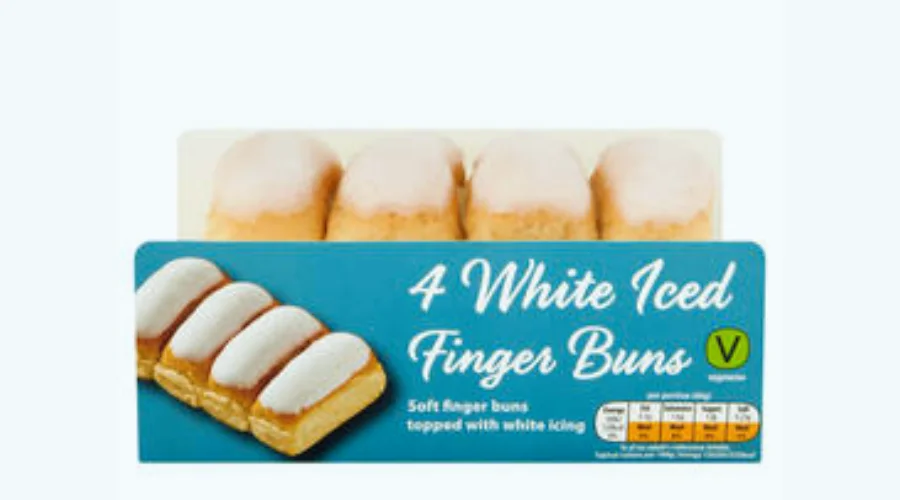 Country Style 4 White Iced Finger Buns