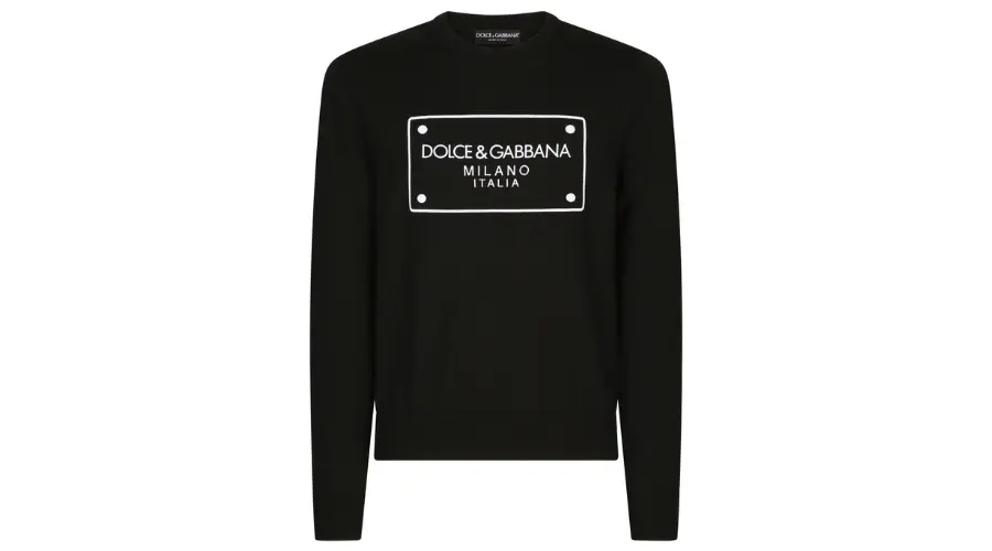 Dolce & Gabbana intarsia logo wool jumper