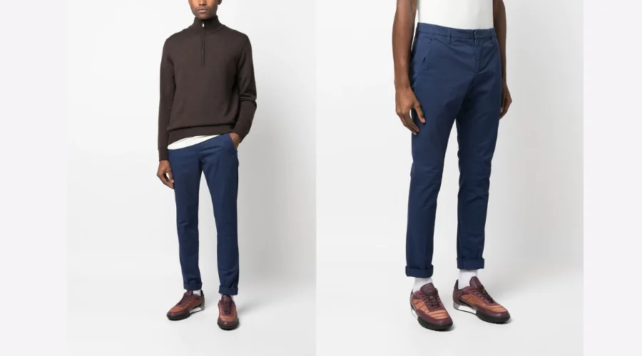 Dondup Mid-Rise Tailored Chinos