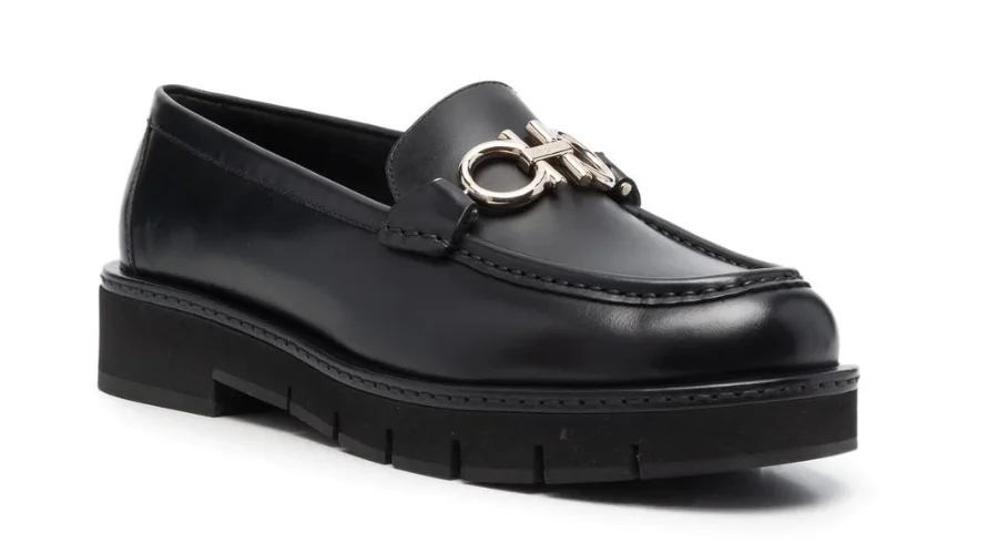 Ferragamo Rolo chunky leather loafers