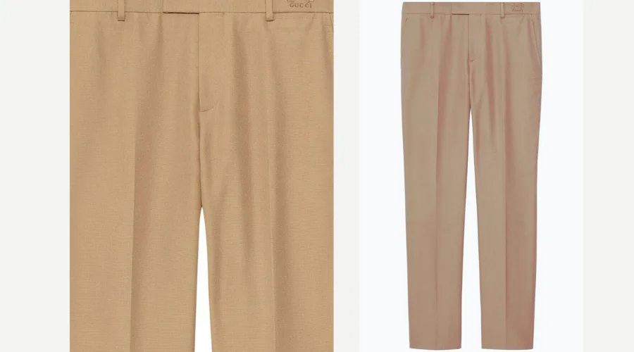 Gucci-tailored cotton trousers
