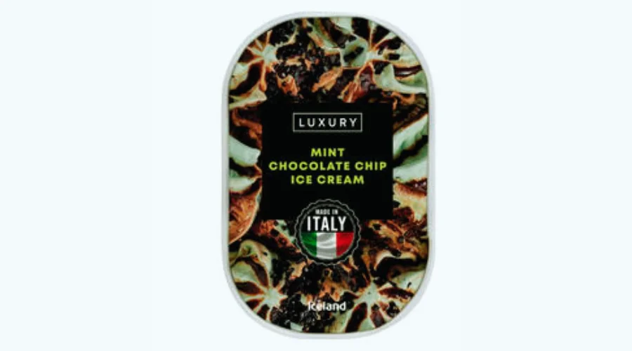 Iceland Luxury Mint Chocolate Chip Ice Cream