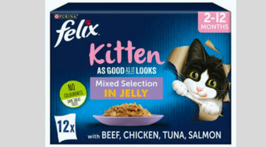 Kitten Mixed Selection in Jelly Wet Cat Food 