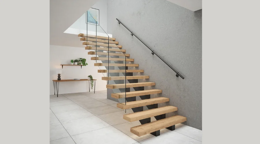 Matt Black Easy Fit Stainless Steel Interior Staircase