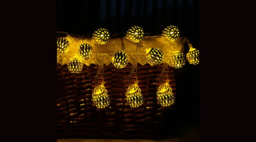Moroccan Style Orb String Solar LED Light