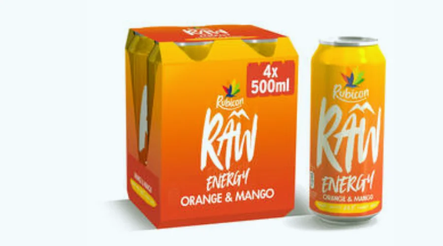 Rubicon Raw Energy Orange & Mango