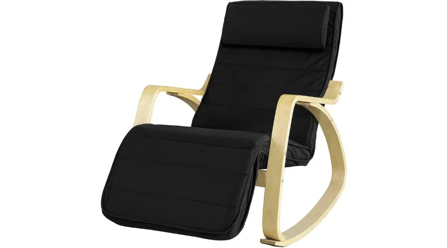 SoBuy Black Relax Chair Rocking Chair