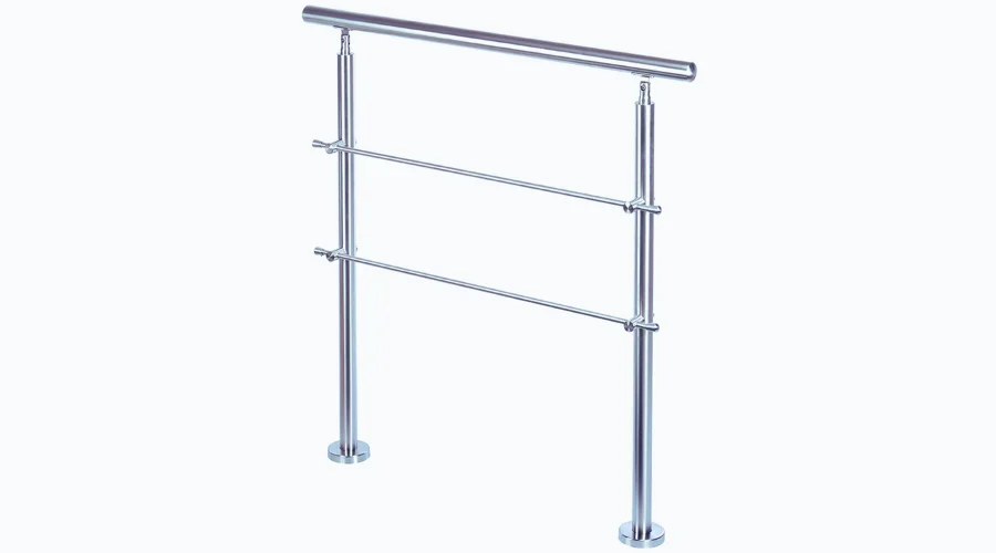 Stainless Steel Handrail With 2 Cross Bar