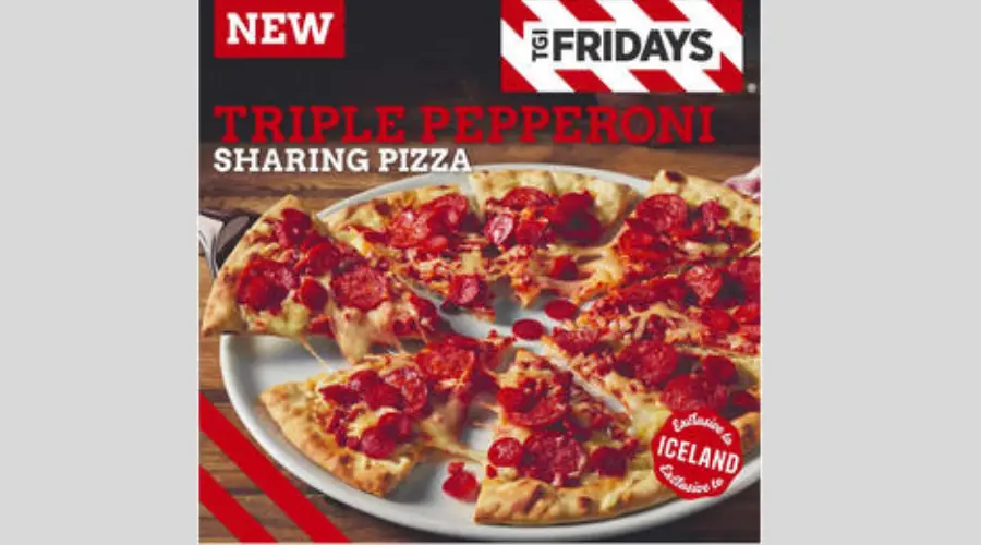 TGI Fridays Triple Pepperoni Sharing Pizza