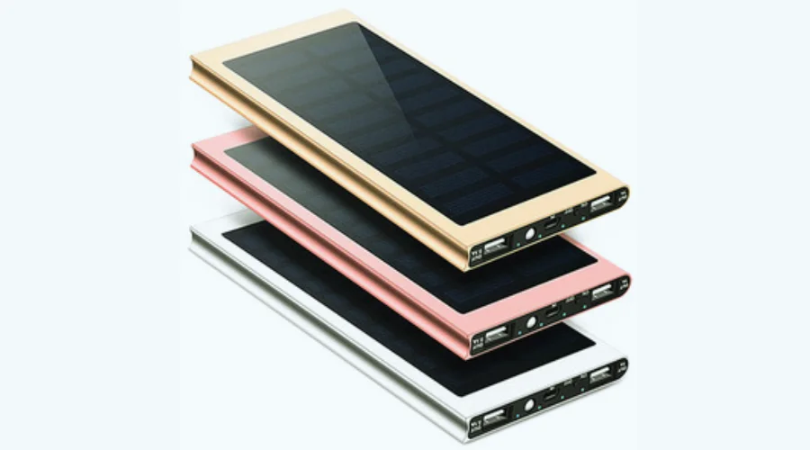 Ultra Thin Solar Dual USB Power Bank