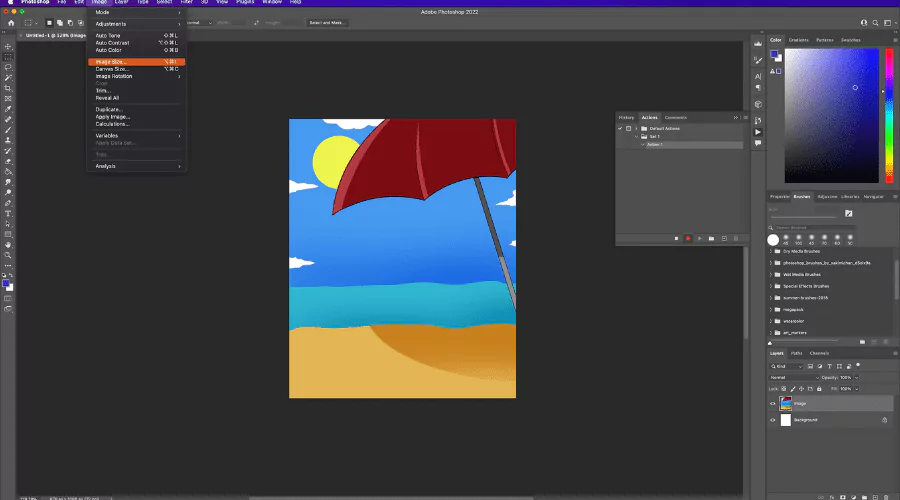 Adobe Photoshop powers Automating tasks 