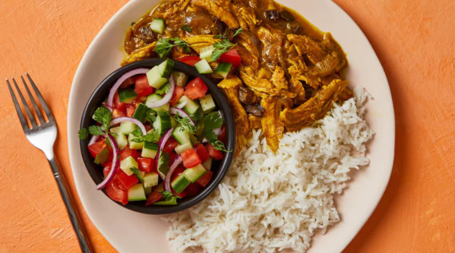 Chicken, Date & Tamarind Curry With Kachumber
