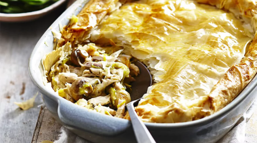 Is it a Healthy option to eat Chicken and Leek Pie?